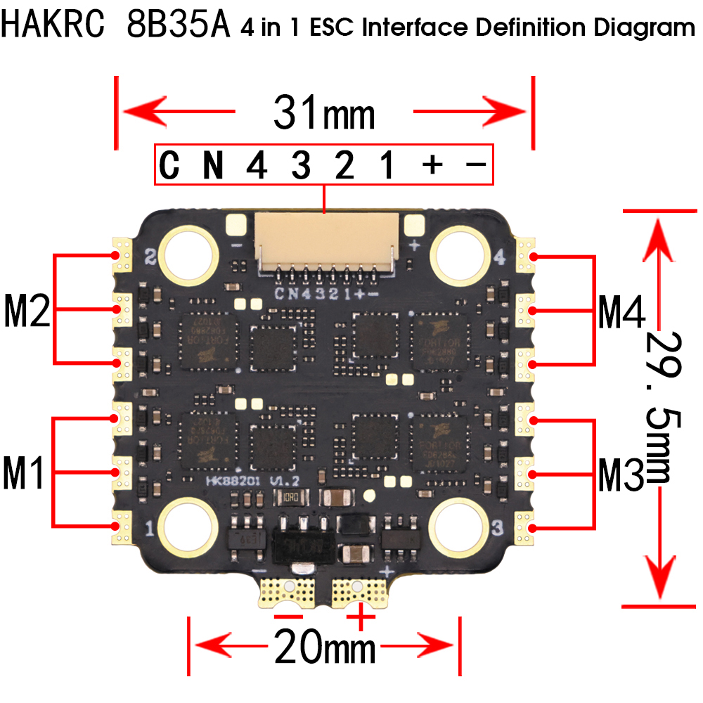 20x20mm-HAKRC-35A-Mini-F7-DJI-Stack-F7220V2-F7-2-6S-Flugregler--8B35A-35A-BL_S-4in1-ESC-fuumlr-RC-FP-1992323-10